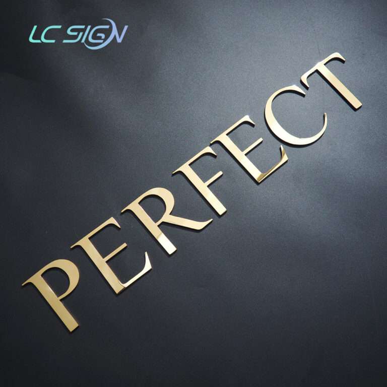 Flat Cut Metal Letters